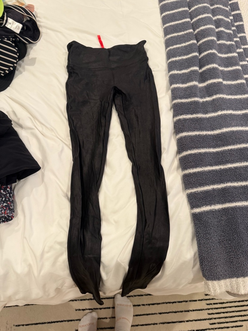 Spanx Black Women's High-Waist Stretch Leggings